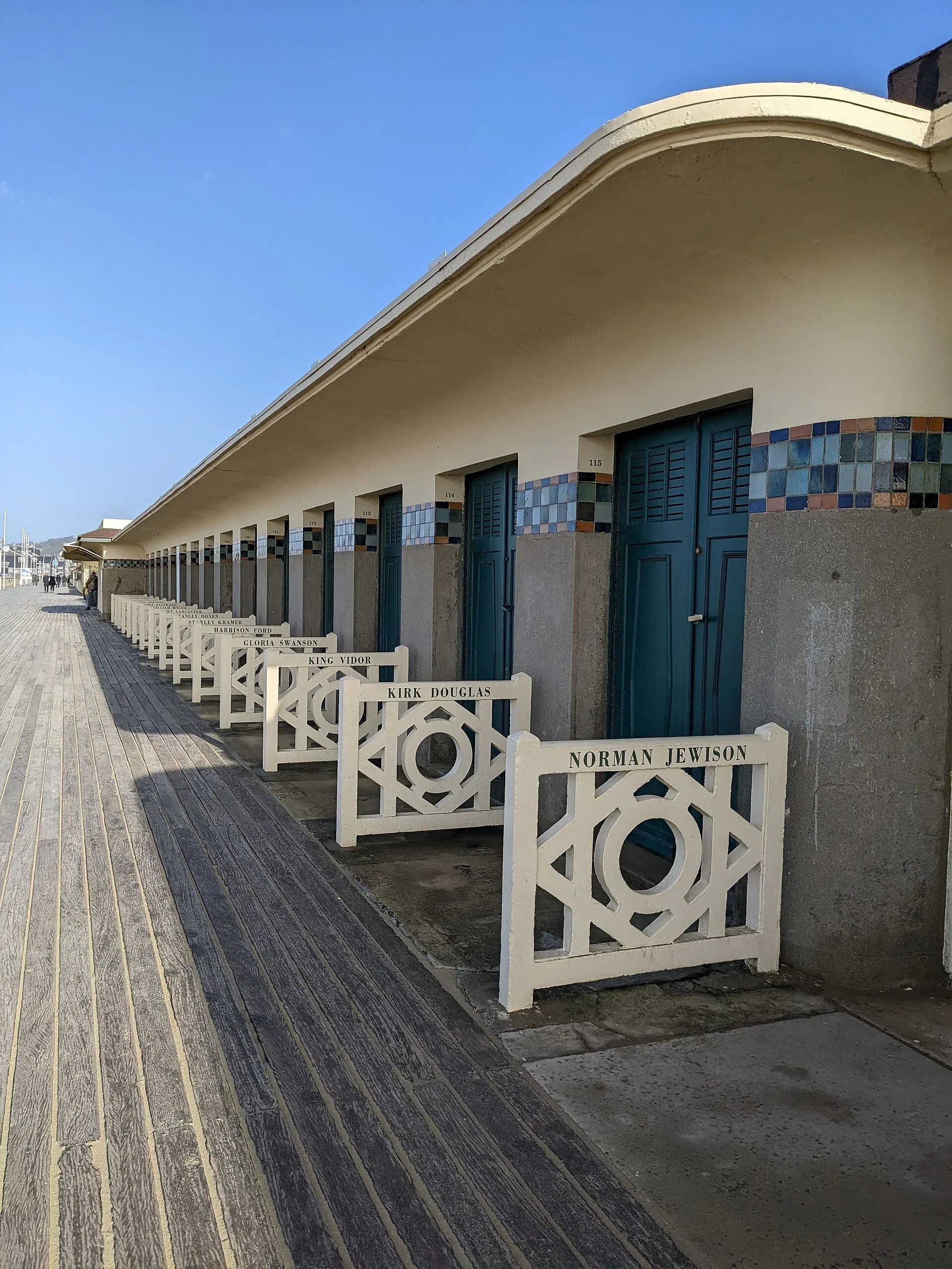 Les Planches de Deauville et leurs cabines de bain